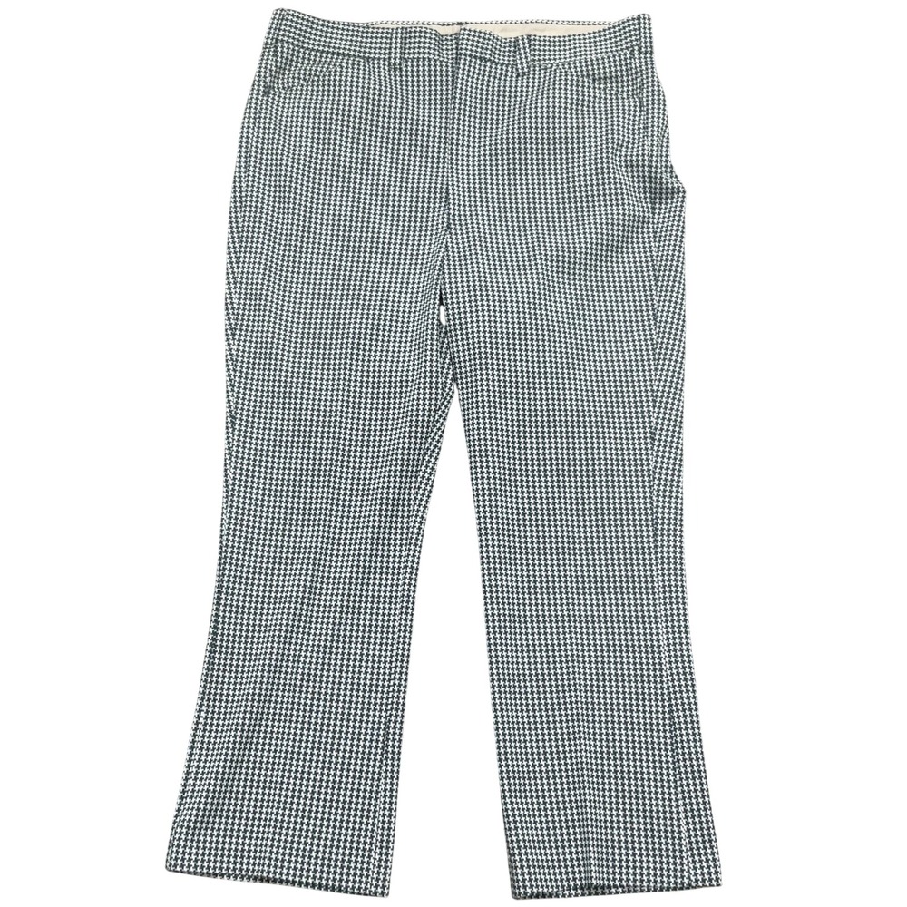 Kings Road Pants Men 42M 40W 30L Hunter Green Houndstooth Knit Perma-Prest Full‎